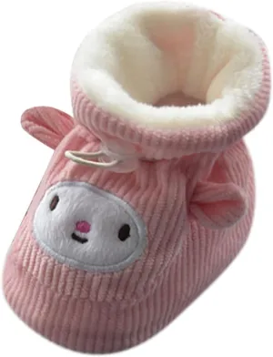 Toddler Boys Winter Boots Children Floor Boots Toddler Shoes Cotton Shoes Plus Velvet Thick Warm Soft Soles Cute Shoes Booties Baby Girl