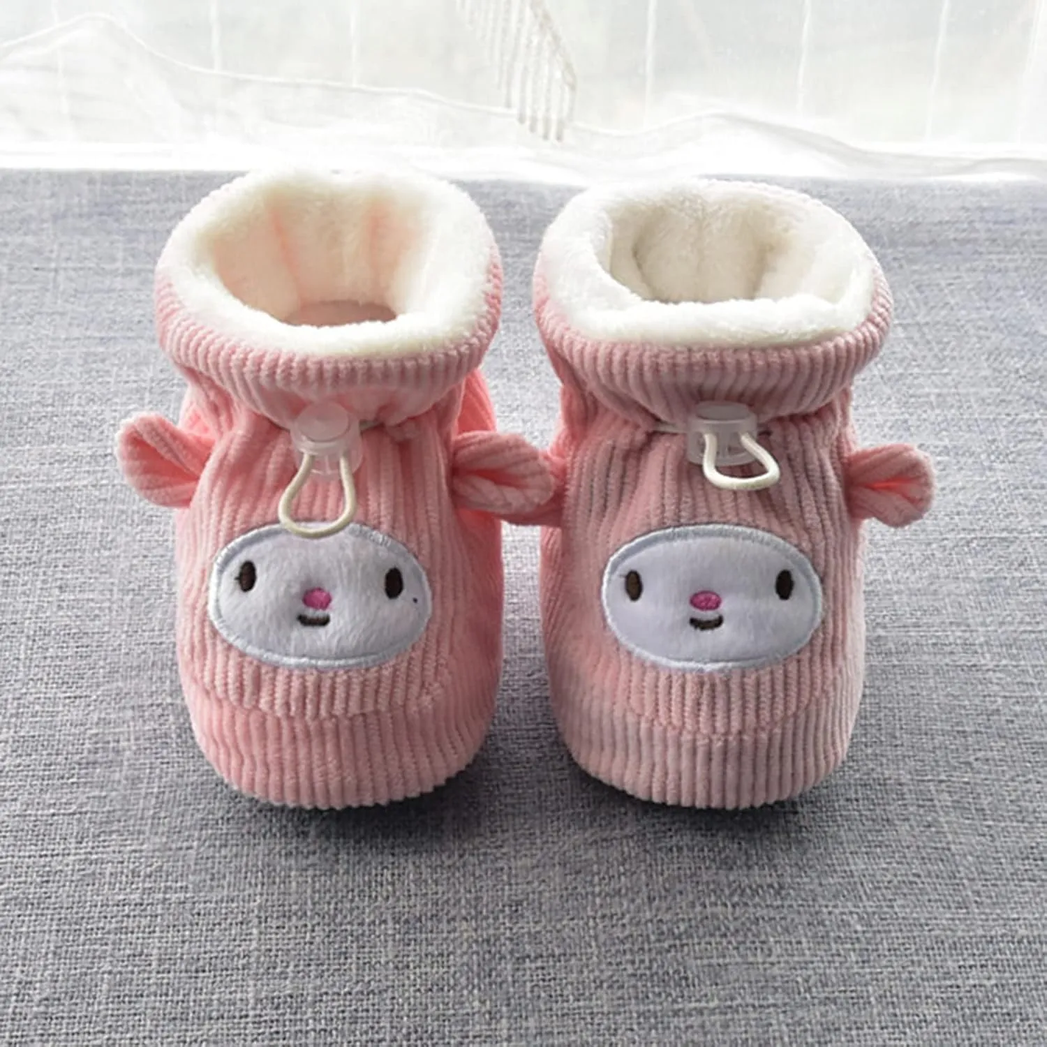 Toddler Boys Winter Boots Children Floor Boots Toddler Shoes Cotton Shoes Plus Velvet Thick Warm Soft Soles Cute Shoes Booties Baby Girl