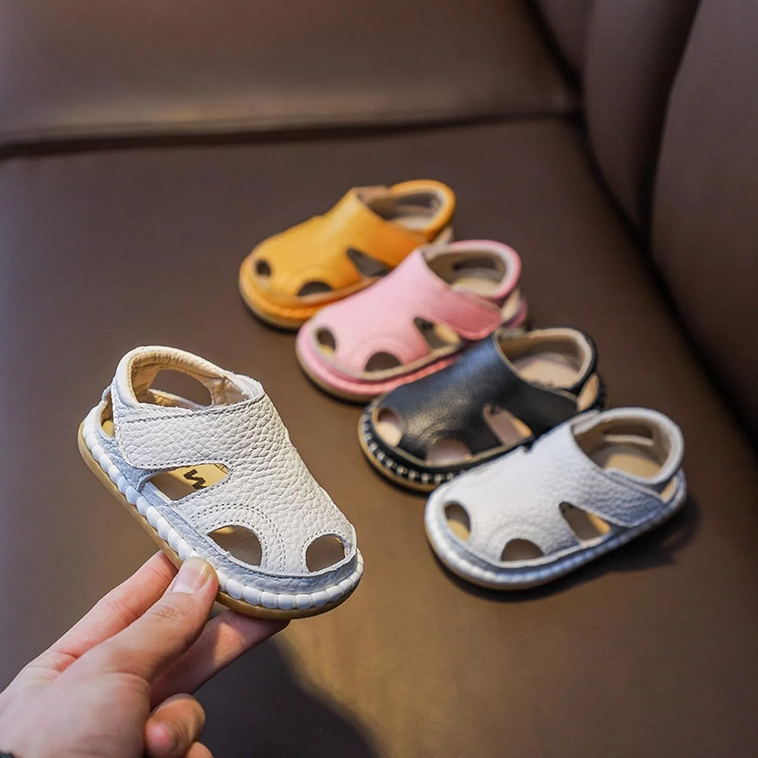 Toddler Cute Shoes Summer Baby Sandals 0 to 3 Years Boy Toddler Shoes Soft Sole Baby Girl Leather Breathable