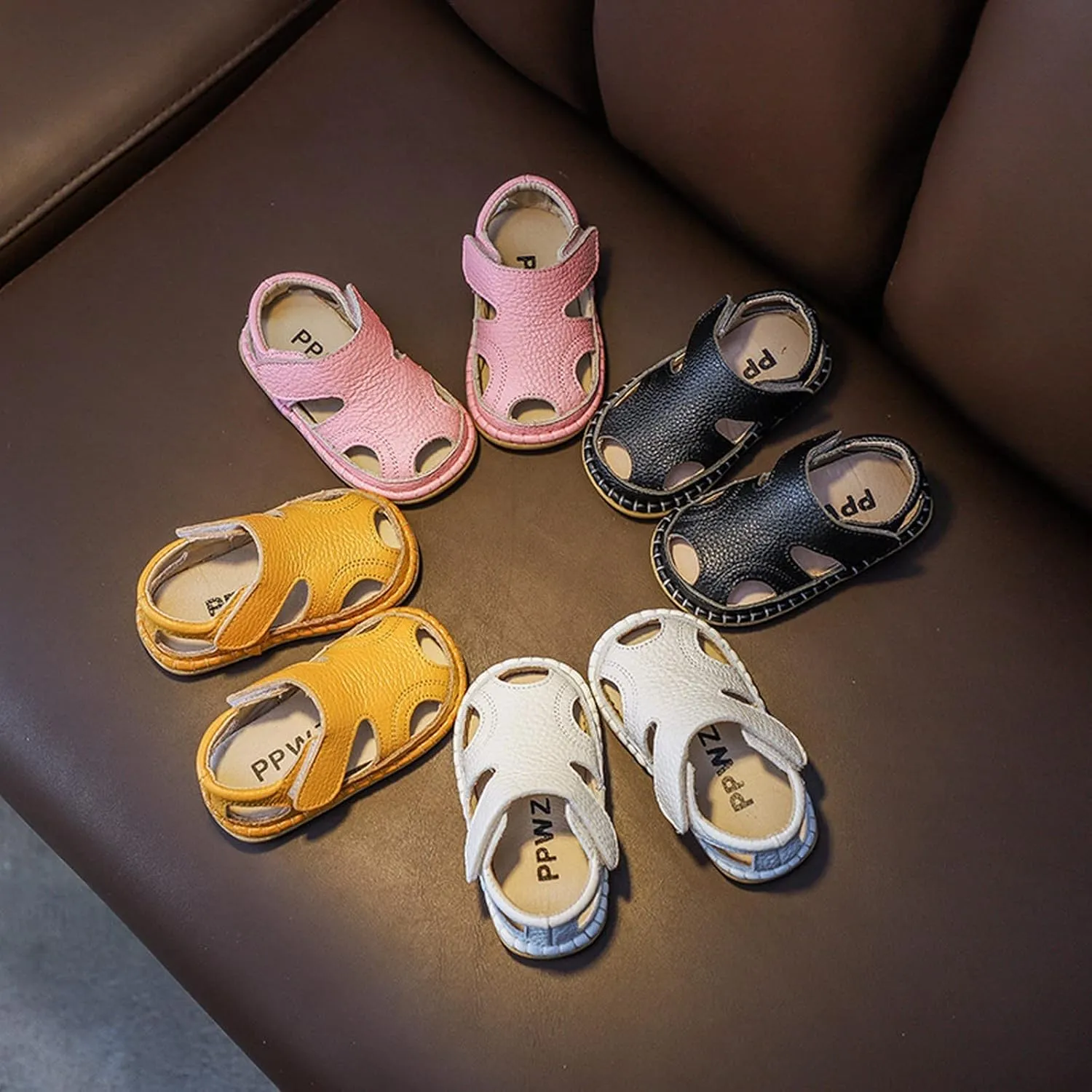 Toddler Cute Shoes Summer Baby Sandals 0 to 3 Years Boy Toddler Shoes Soft Sole Baby Girl Leather Breathable