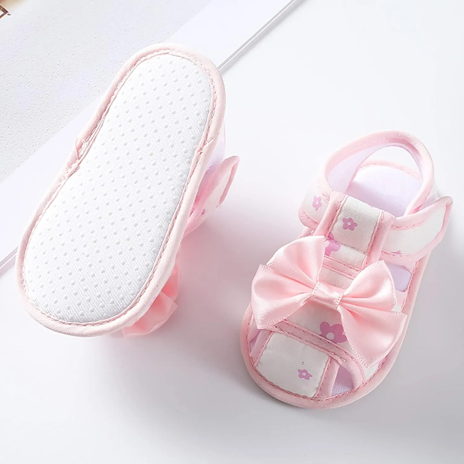 Toddler Girl Wide Shoes Baby Girls Soft Toddler Shoes Infant Toddler Walkers Shoes Bow Princess Shoes Toddler Shoe 6