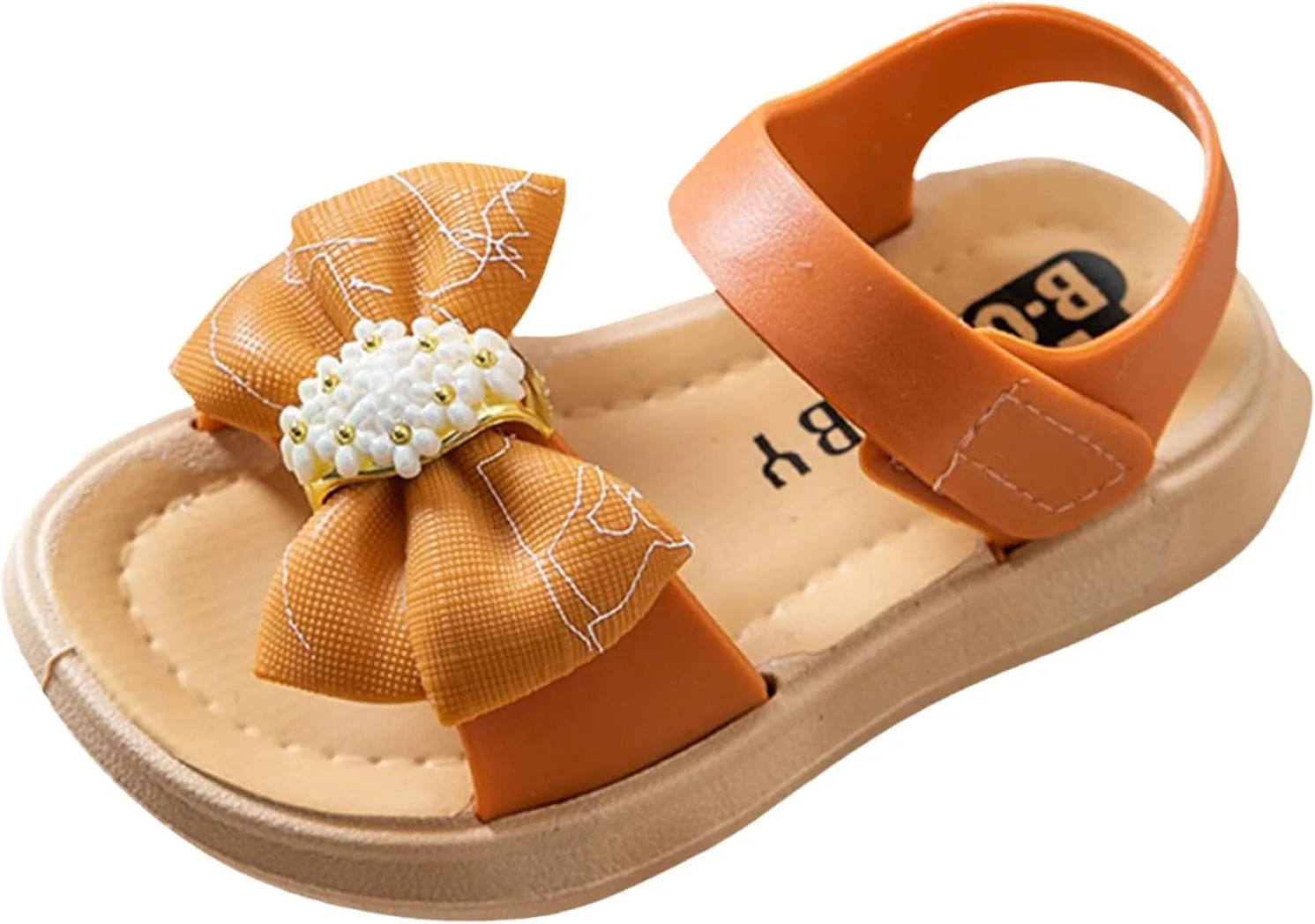 Toddler Girls Bow Open Toe Sandals Flat Wide Shoes Toddler Kids Fashion Beach Flats Girls Shoes Beach Sandals