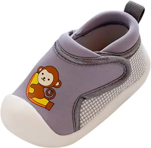 Toddler Girls Boys Leisure Shoes Cotton Cloth artoon Animal Prints Soft Flat Bottom Breathable Slip On Sport Shoes