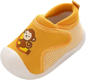 Toddler Girls Boys Leisure Shoes Cotton Cloth artoon Animal Prints Soft Flat Bottom Breathable Slip On Sport Shoes