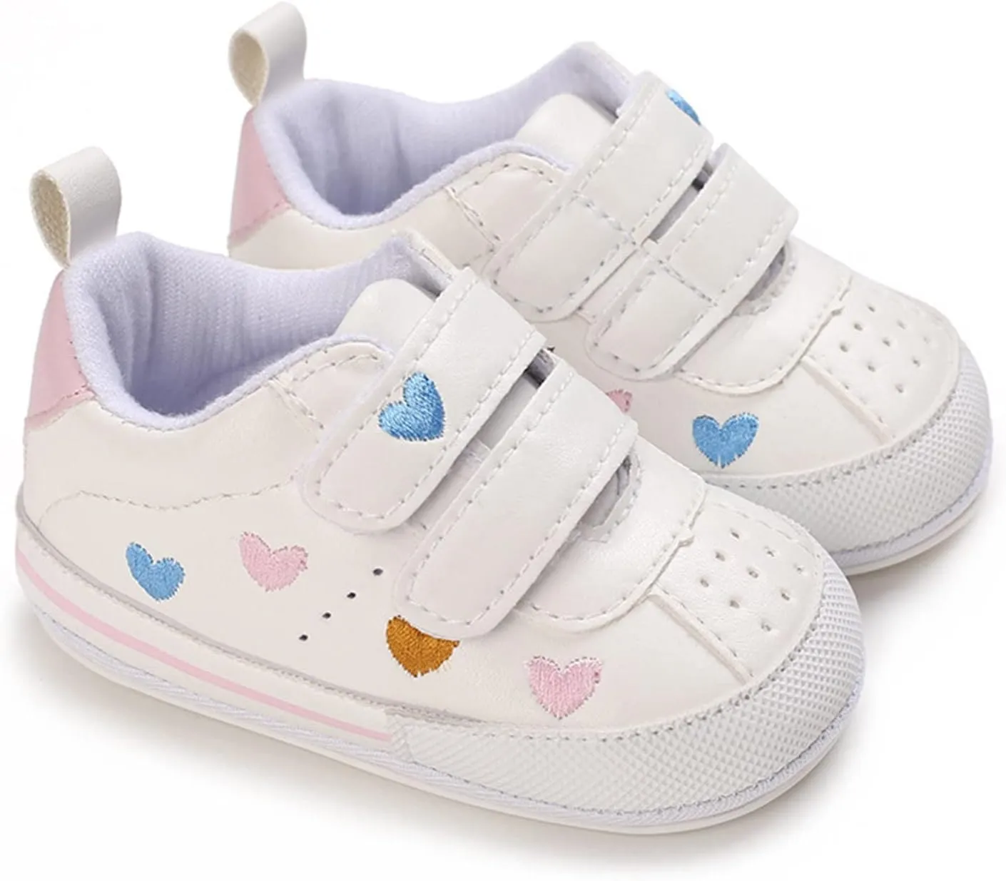 Toddler Girls Walking Shoes Non-Slip Soft Sole Running Shoes Lightweight Breathable Athletic Sport Tennis Trainers