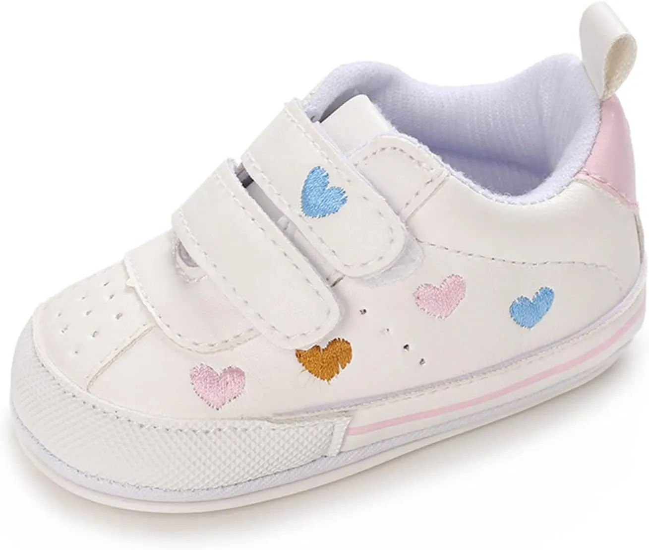 Toddler Girls Walking Shoes Non-Slip Soft Sole Running Shoes Lightweight Breathable Athletic Sport Tennis Trainers