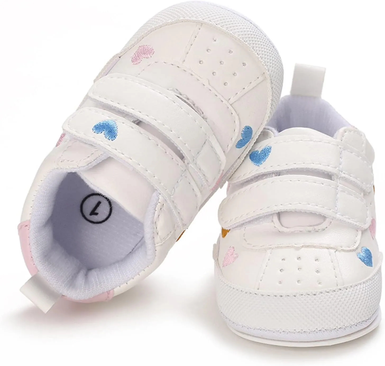Toddler Girls Walking Shoes Non-Slip Soft Sole Running Shoes Lightweight Breathable Athletic Sport Tennis Trainers