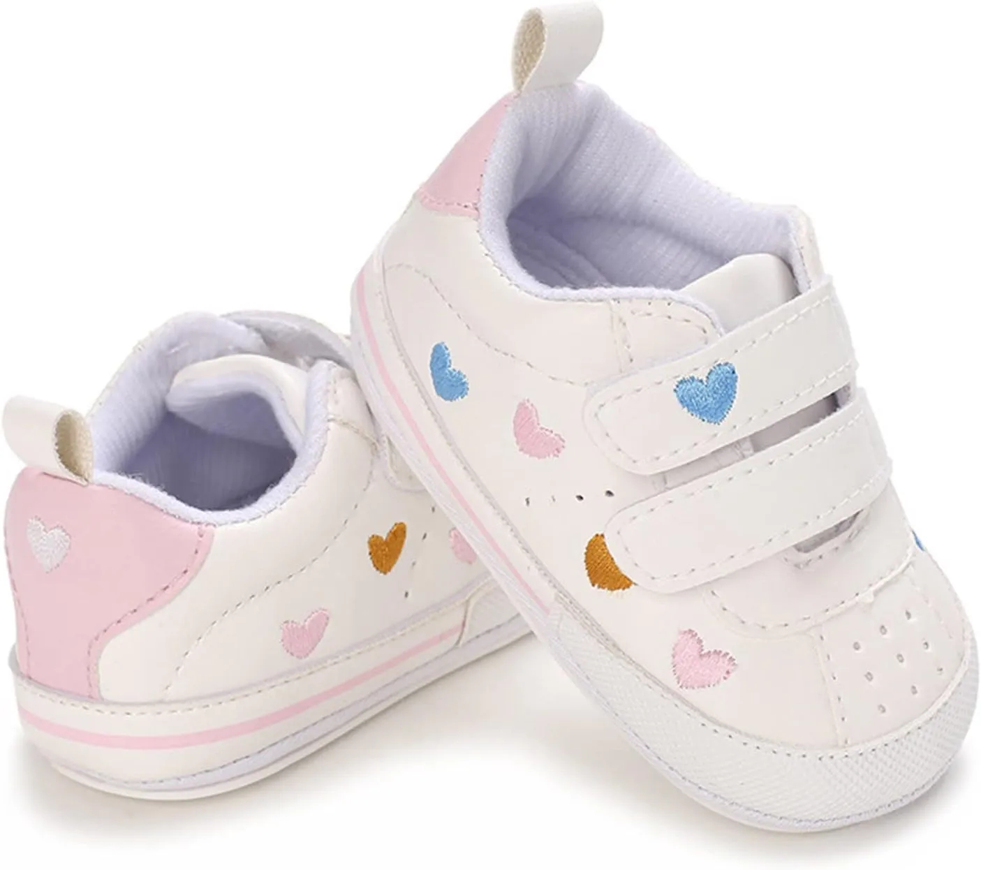 Toddler Girls Walking Shoes Non-Slip Soft Sole Running Shoes Lightweight Breathable Athletic Sport Tennis Trainers