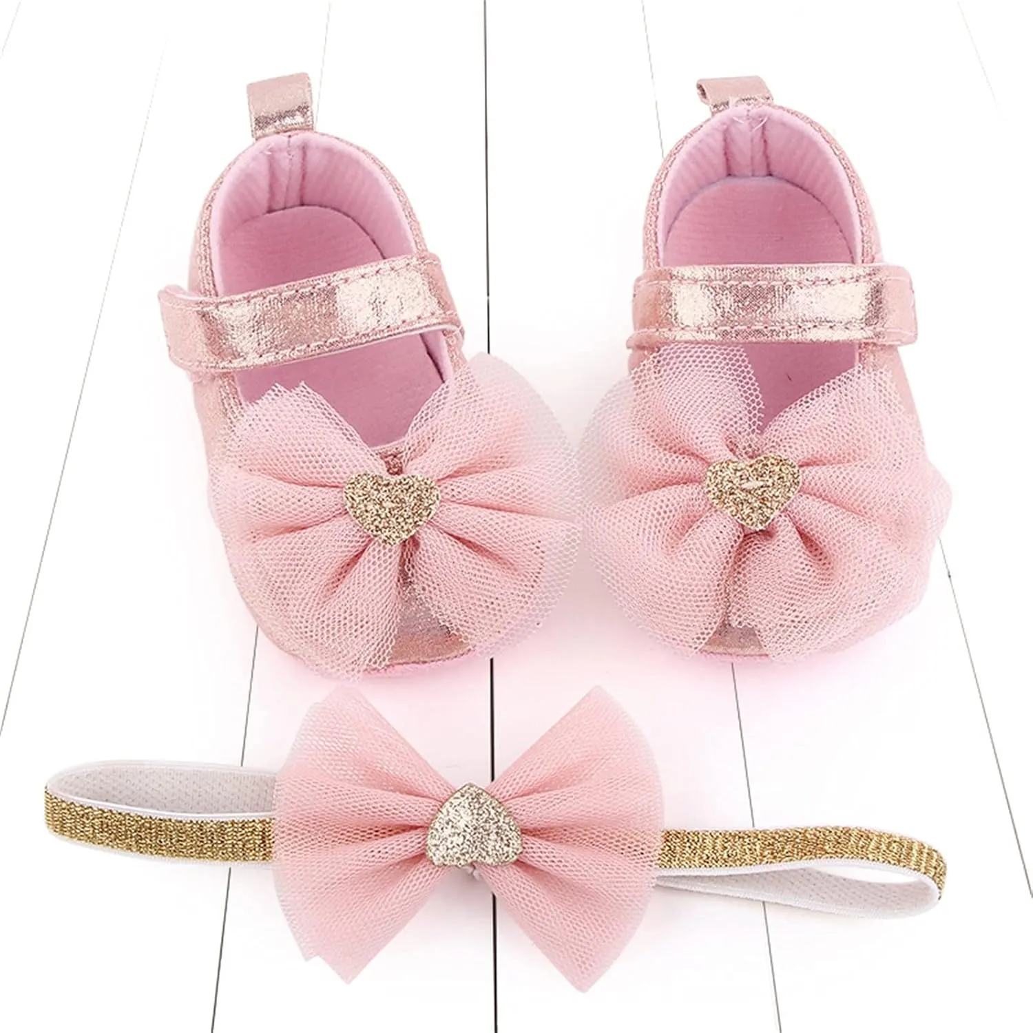 Toddler Lace High Tops Headband Princess Girls Prewalker Bowknot Soft Infant Baby Rechargeable Shoes Girls
