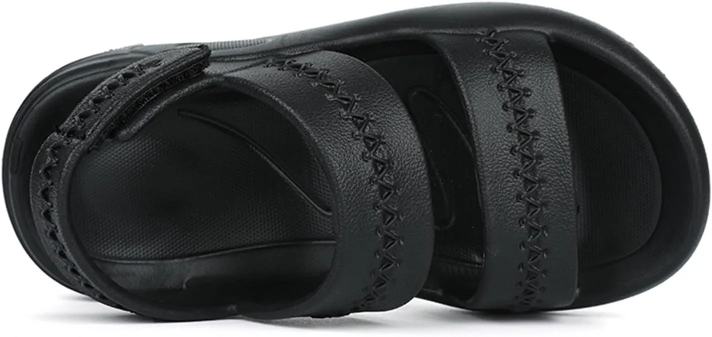Toddler Memory Foam Open Toe Sandals With Strap Baby Boys Girls Summer Fashion Wide Shoes Light Comfy Slip On Loafers
