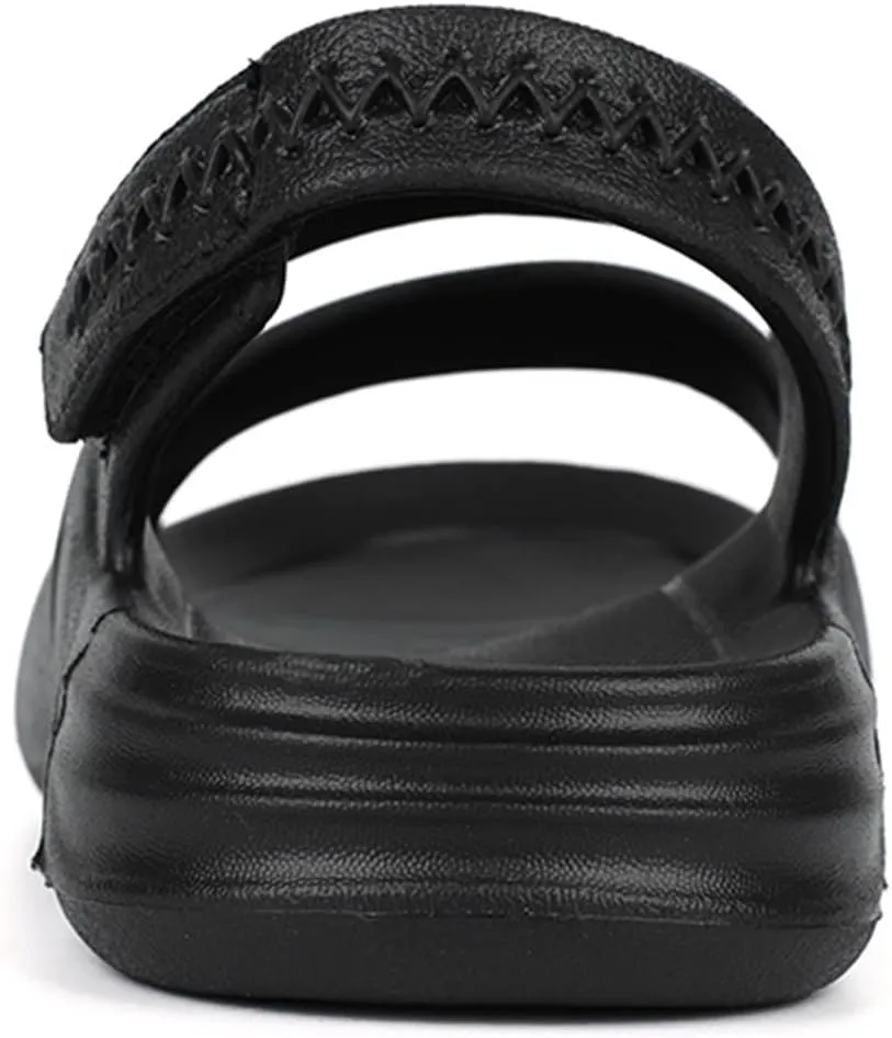 Toddler Memory Foam Open Toe Sandals With Strap Baby Boys Girls Summer Fashion Wide Shoes Light Comfy Slip On Loafers