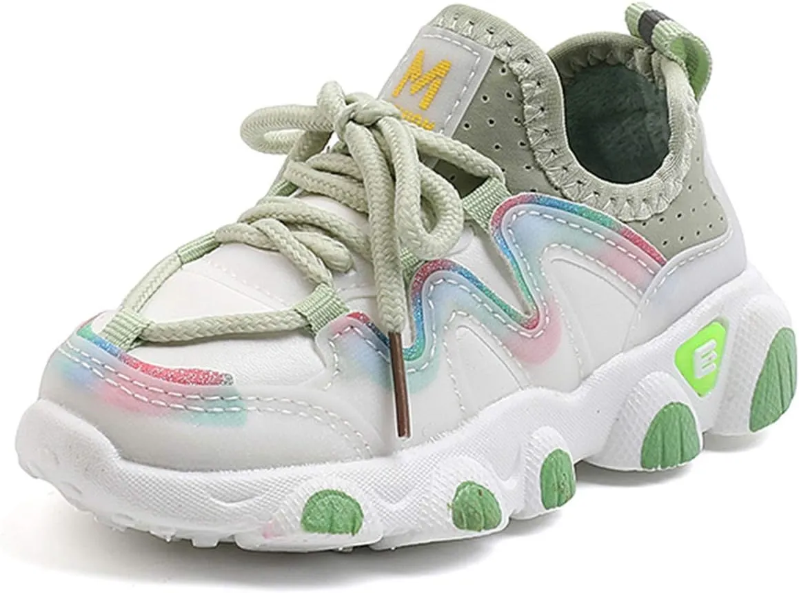 Toddler Shoes Baby Boys Girls Lace Up Sneakers First Running Shoes Kids PU Leather Soft Rubber Outdoor Sport Shoes