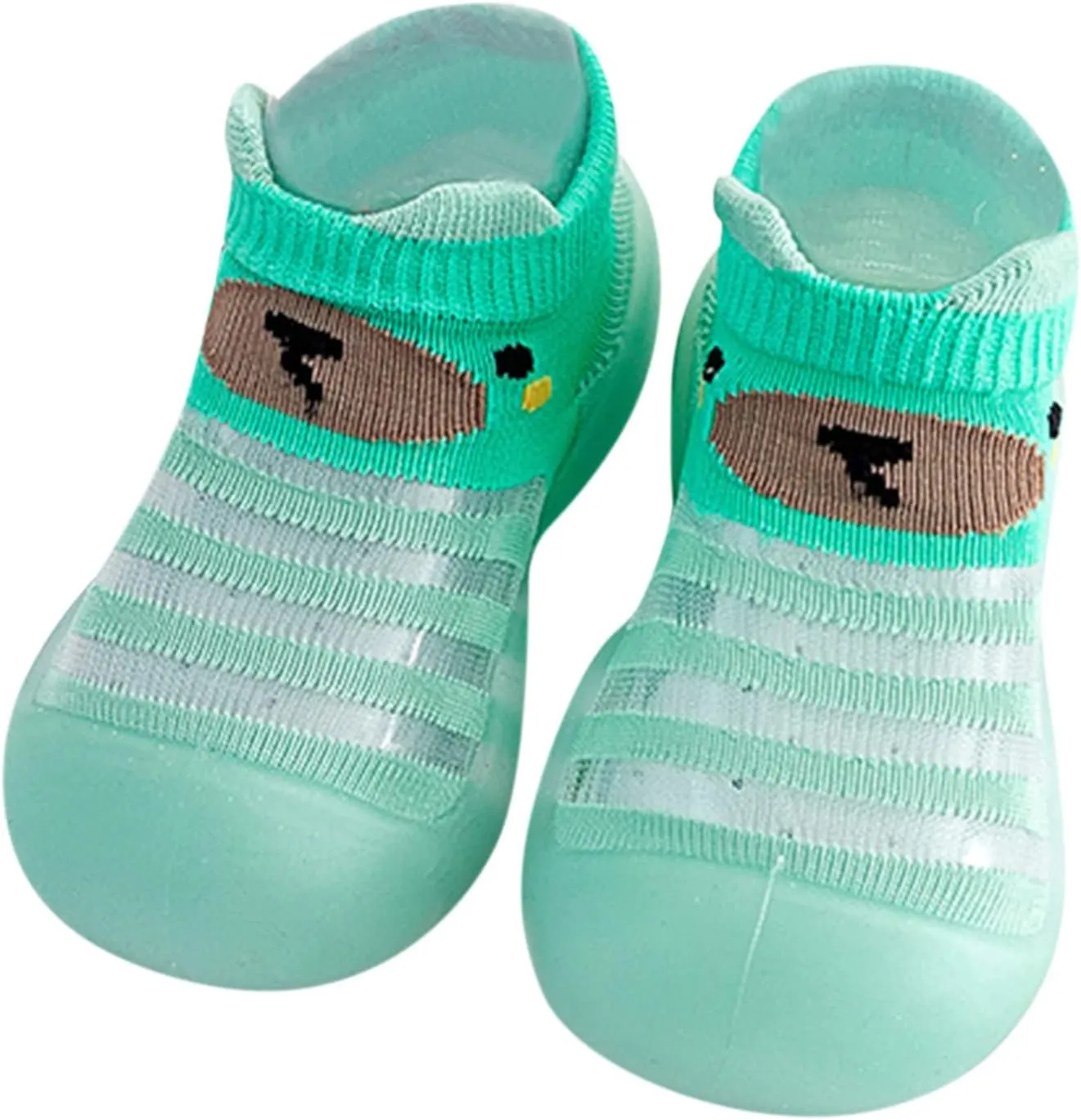 Toddler Shoes Baby First Walking Non-Skid Shoes Infant Boys Girls Print Breathable Knit Mesh Socks Shoes Slippers