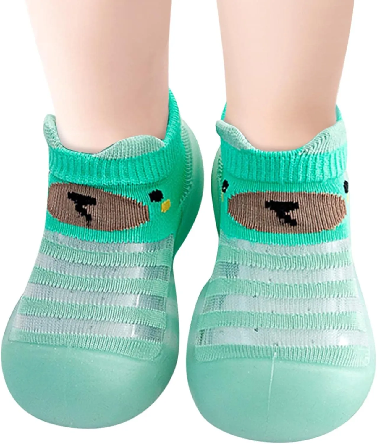 Toddler Shoes Baby First Walking Non-Skid Shoes Infant Boys Girls Print Breathable Knit Mesh Socks Shoes Slippers