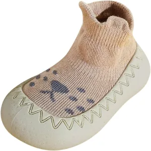 Toddler Sock Shoes Baby Boys Girls Slippers Shoes Non-skid First Walking Shoes Indoor Sneakers for Newborn Infants