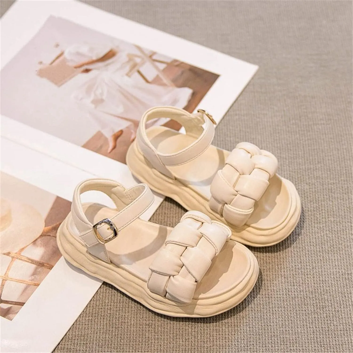 Toddler Soft Sole Shoes Toddler Girls Sandals Summer Outdoor Closed Toe Soft Rubber Sole Beach Water Shoes Dress
