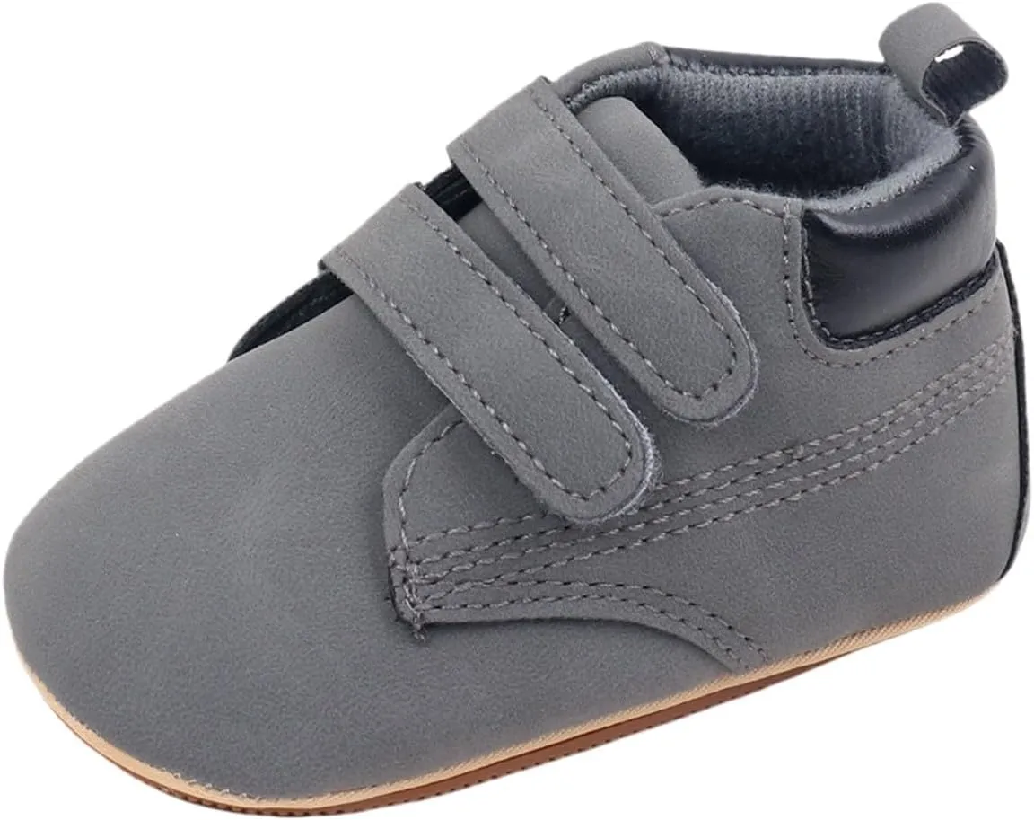 Unisex Baby Girls Boys High-top Shoes, Newborn Infant Anti-Slip Soft Sole First Walking Breathable Sneakers