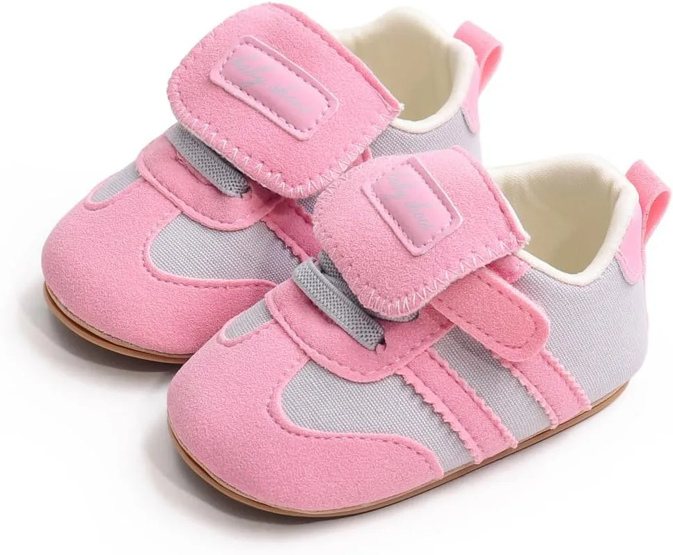 Unisex Baby Soft Sole Retro Sneakers, Sport Newborn Infant First Walkers Shoes