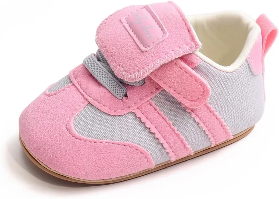 Unisex Baby Soft Sole Retro Sneakers, Sport Newborn Infant First Walkers Shoes