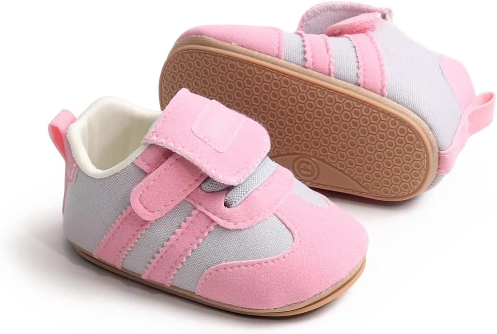 Unisex Baby Soft Sole Retro Sneakers, Sport Newborn Infant First Walkers Shoes