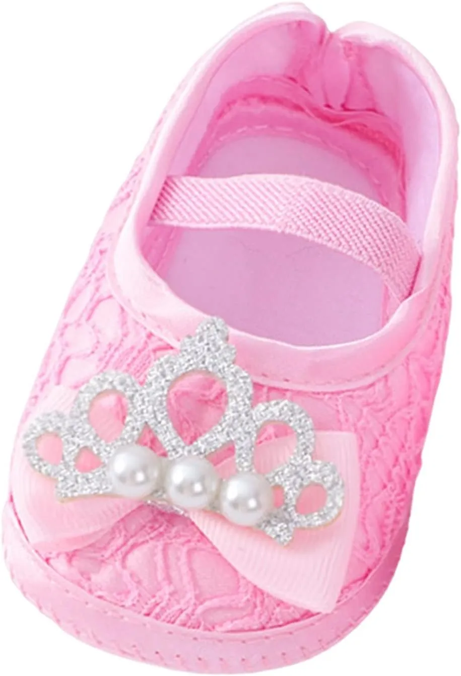 Unisex Girls House Shoes Baby Shoes Fashion Soft Sole Toddler Shoes Pearl Dress Flower Princess Shoes Toddler