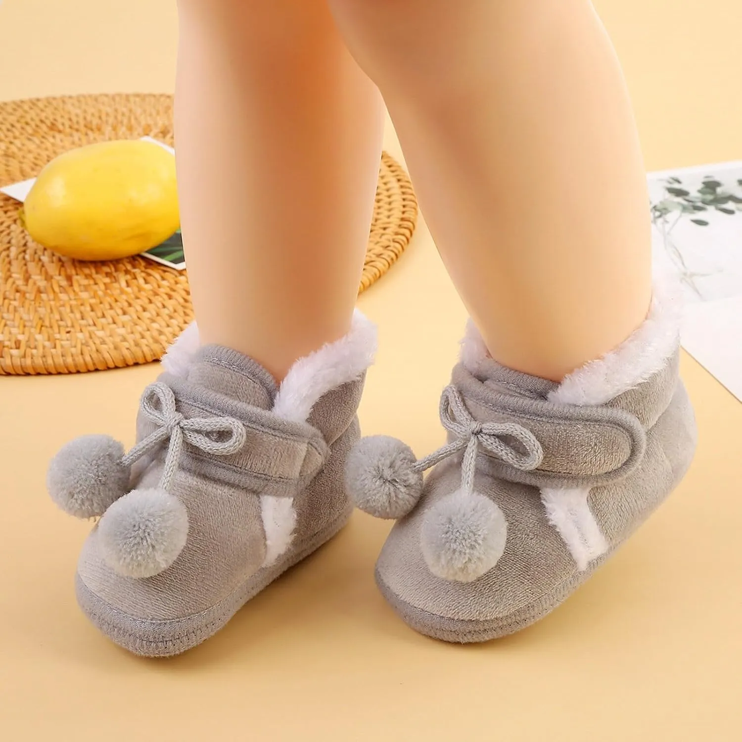 Unisex Organic Cotton Baby Booties Infant Shoes Slipper Sock Soft Baby Socks Infant First Walkers Crib Shoes