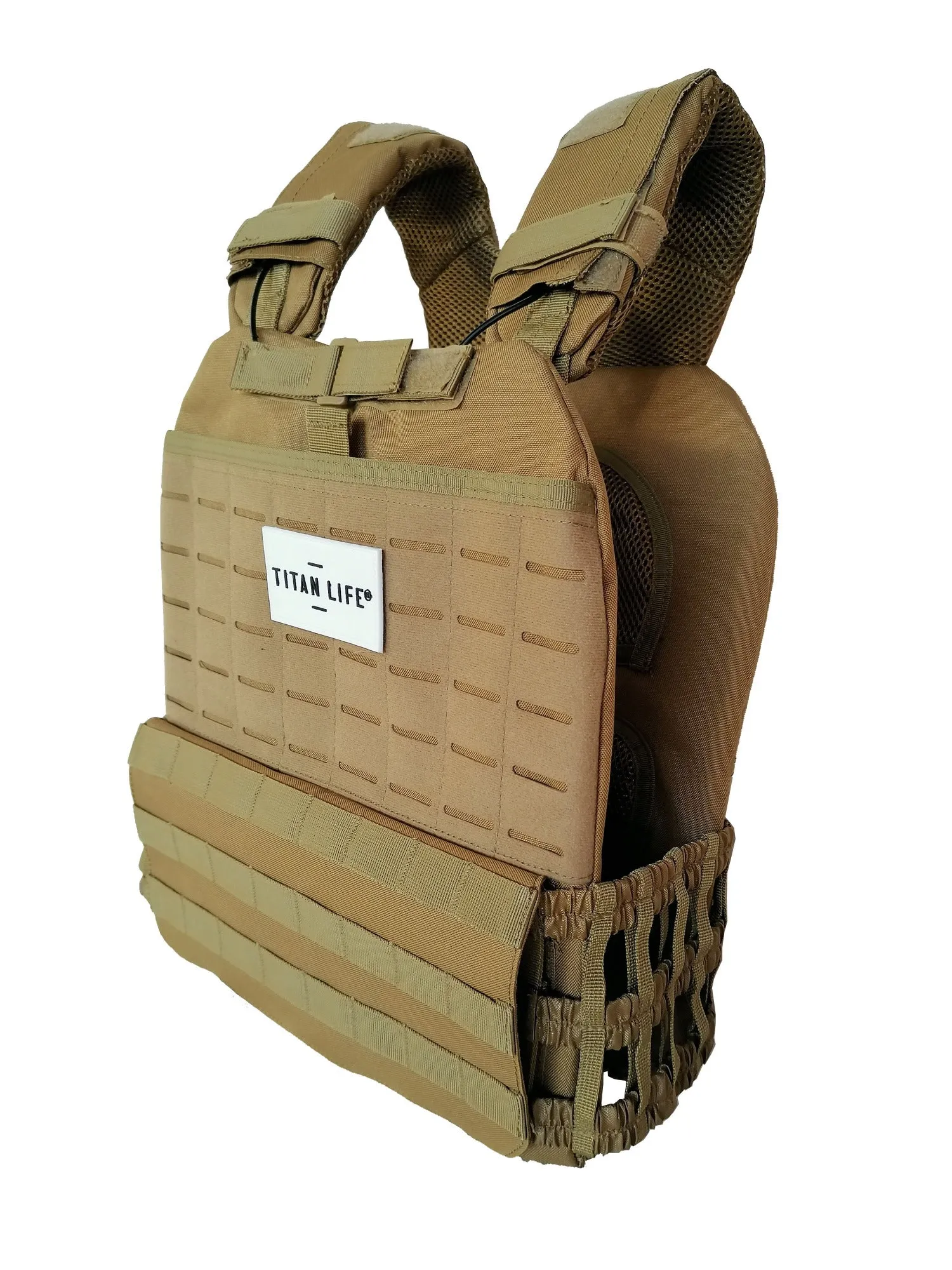 Vgtvest - Titan Life Weightvest Tactical - 14 (3,7-14) kg - Brun