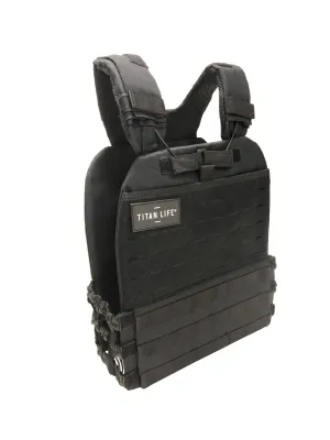 Vgtvest - Titan Life Weightvest Tactical - Sort - 6,7 kg - Sort