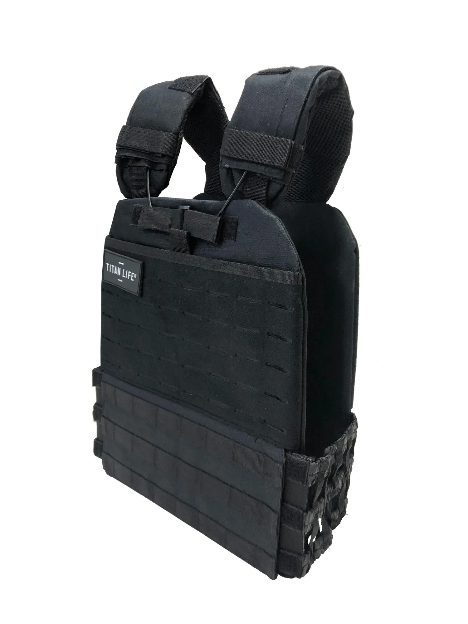 Vgtvest - Titan Life Weightvest Tactical - Sort - 6,7 kg - Sort
