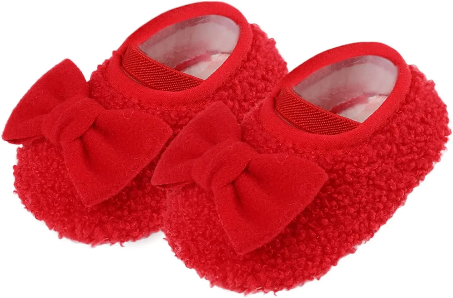 Warm Shoes for Baby Girls and Boys Soft Comfortable Shoes Infant Toddler Bowknot Warming Baby Size 4