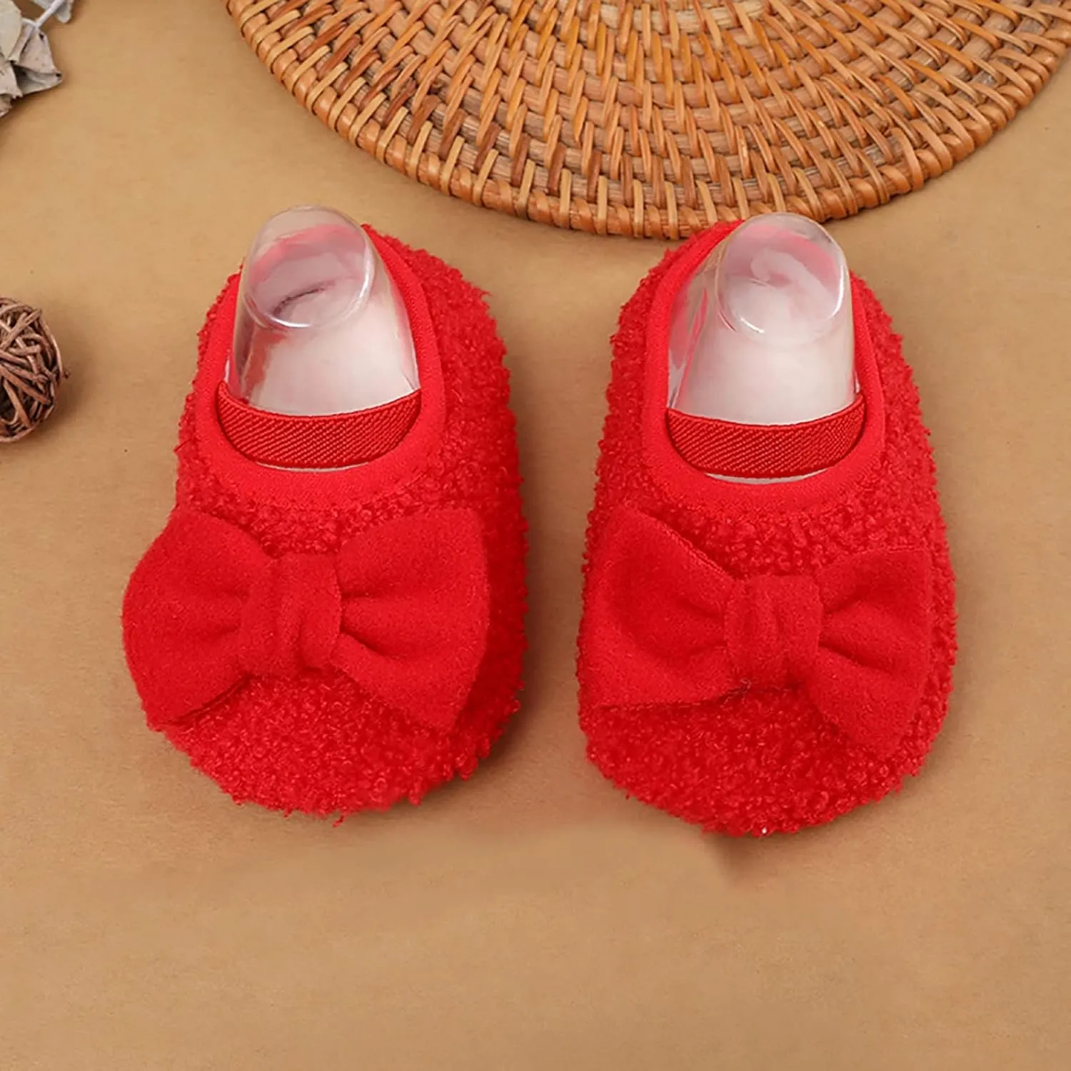 Warm Shoes for Baby Girls and Boys Soft Comfortable Shoes Infant Toddler Bowknot Warming Baby Size 4