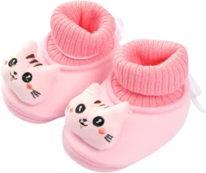 Winter Children Toddler Shoes Baby Boys and Girls Flat Socks Shoes Elastic Rope Non Slip Warm Baby Girl