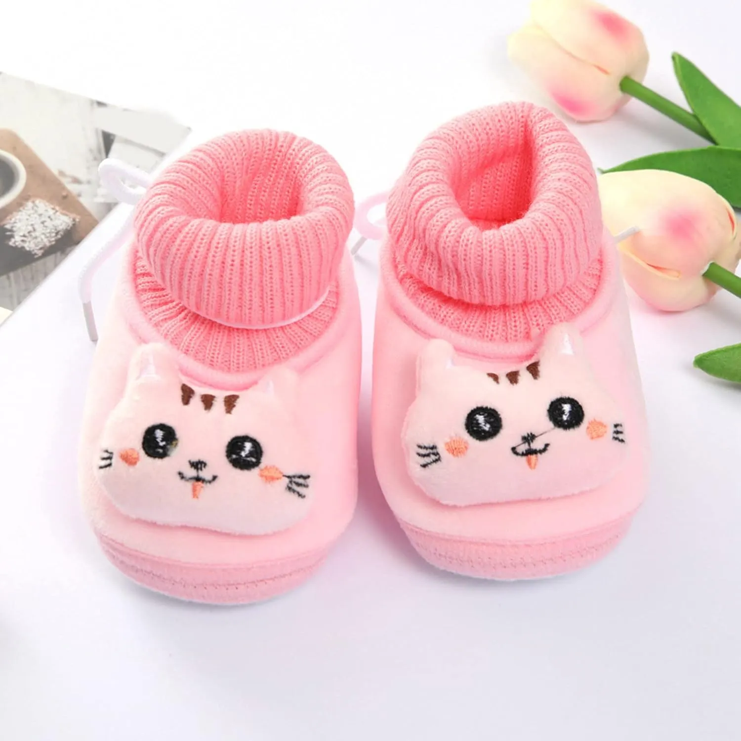Winter Children Toddler Shoes Baby Boys and Girls Flat Socks Shoes Elastic Rope Non Slip Warm Baby Girl