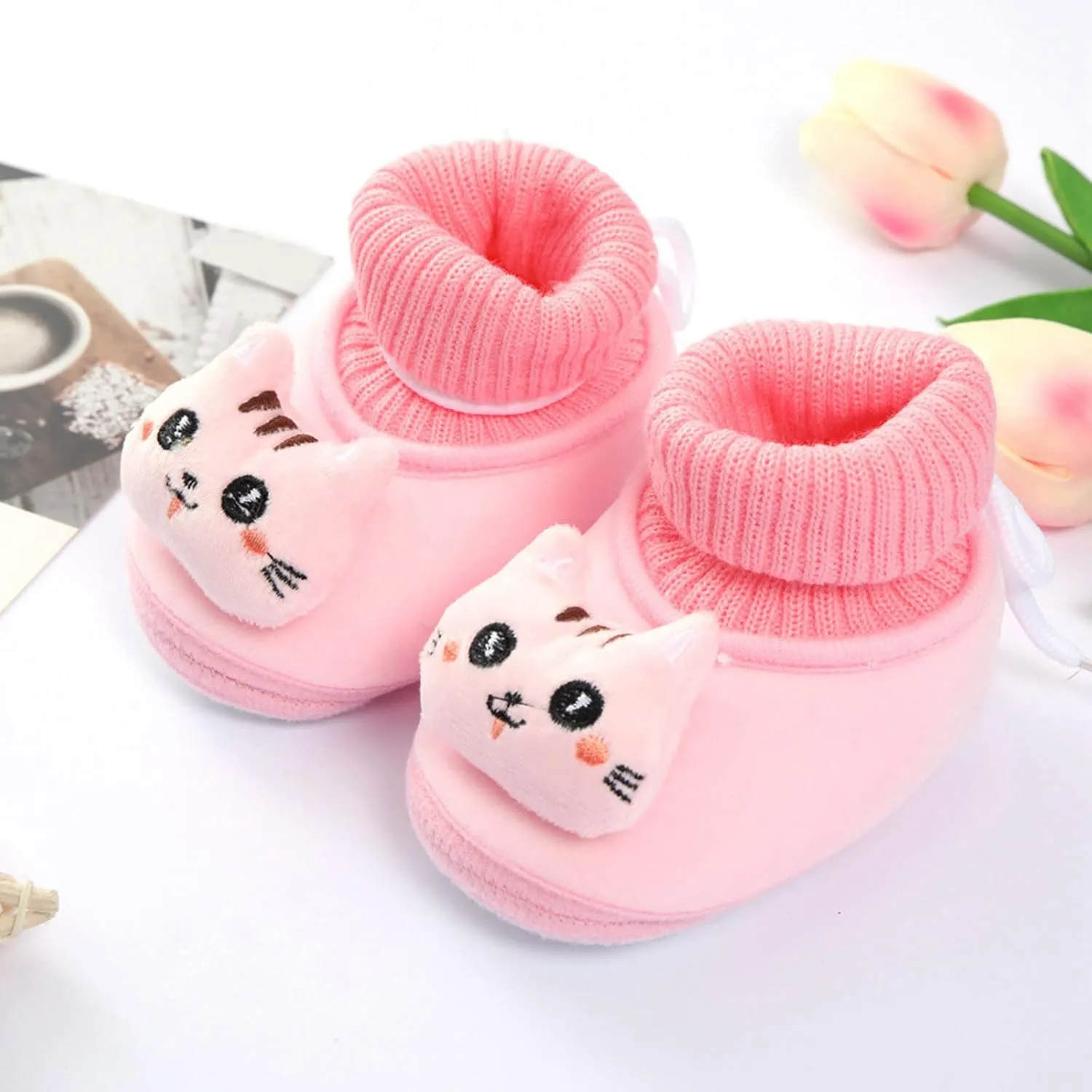 Winter Children Toddler Shoes Baby Boys and Girls Flat Socks Shoes Elastic Rope Non Slip Warm Baby Girl