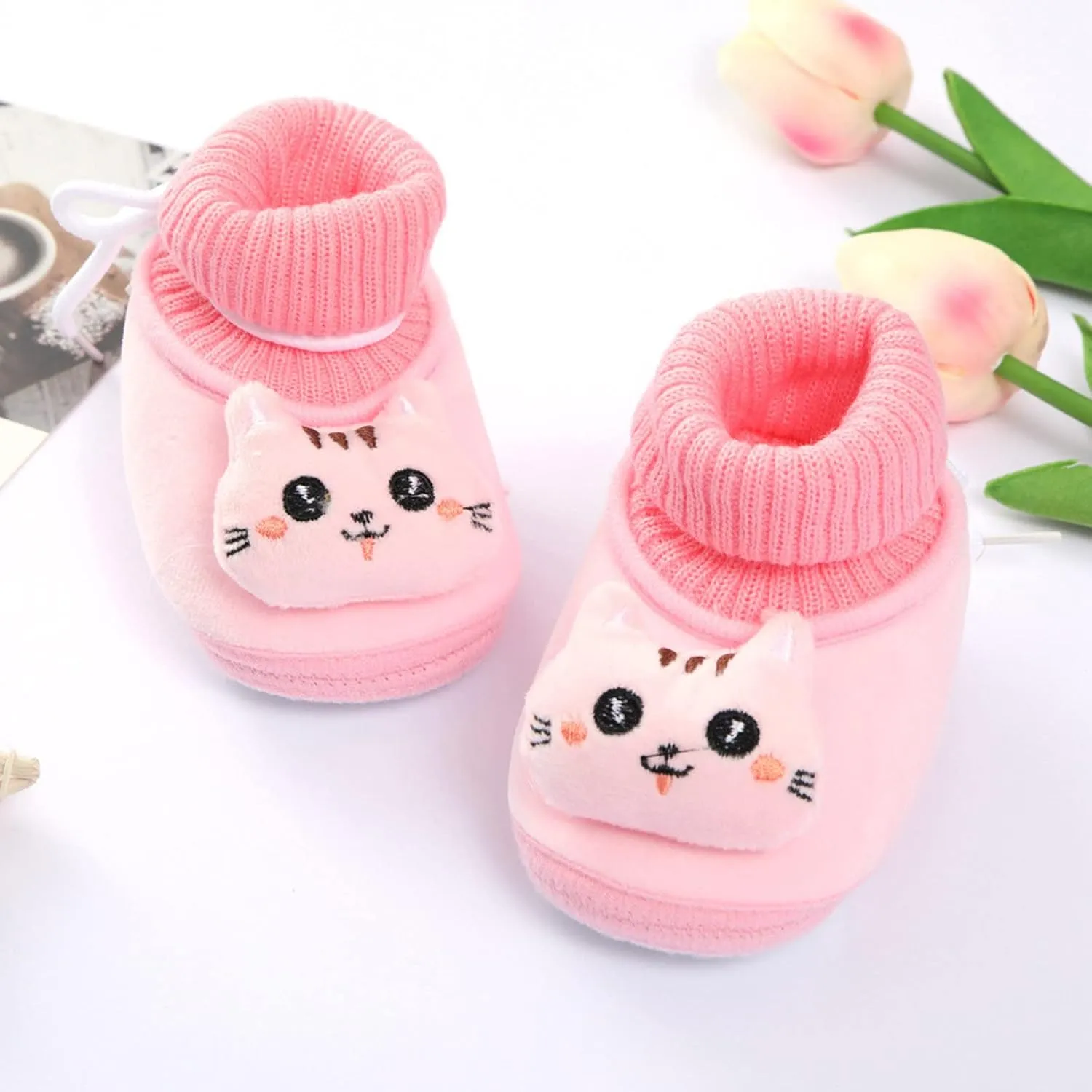 Winter Children Toddler Shoes Baby Boys and Girls Flat Socks Shoes Elastic Rope Non Slip Warm Baby Girl