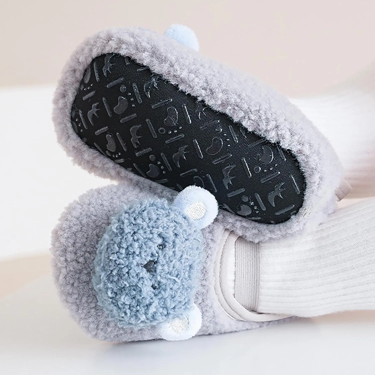 Winter Infant Toddler Shoes Boys Girls Baby Shoes Soft Sole Slip On Shoes Cute Animal Decoration Warm Boys Shoes Size 12