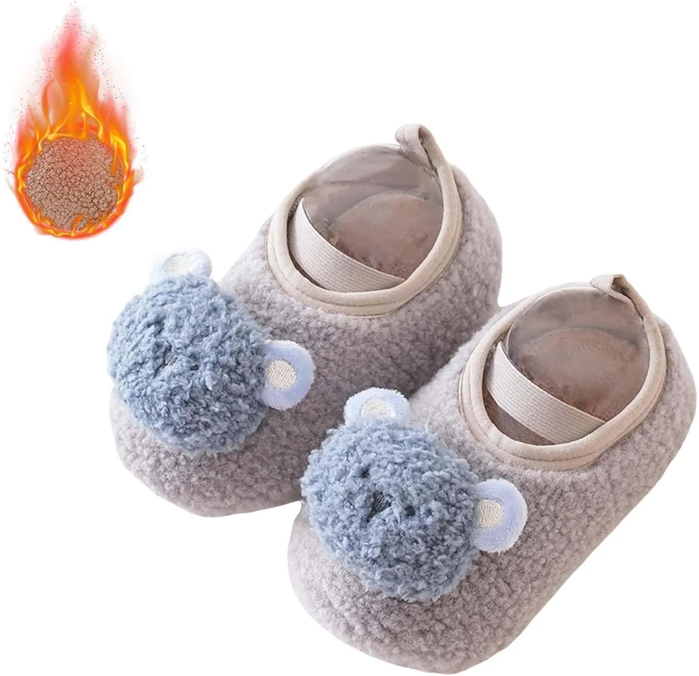Winter Infant Toddler Shoes Boys Girls Baby Shoes Soft Sole Slip On Shoes Cute Animal Decoration Warm Boys Shoes Size 12