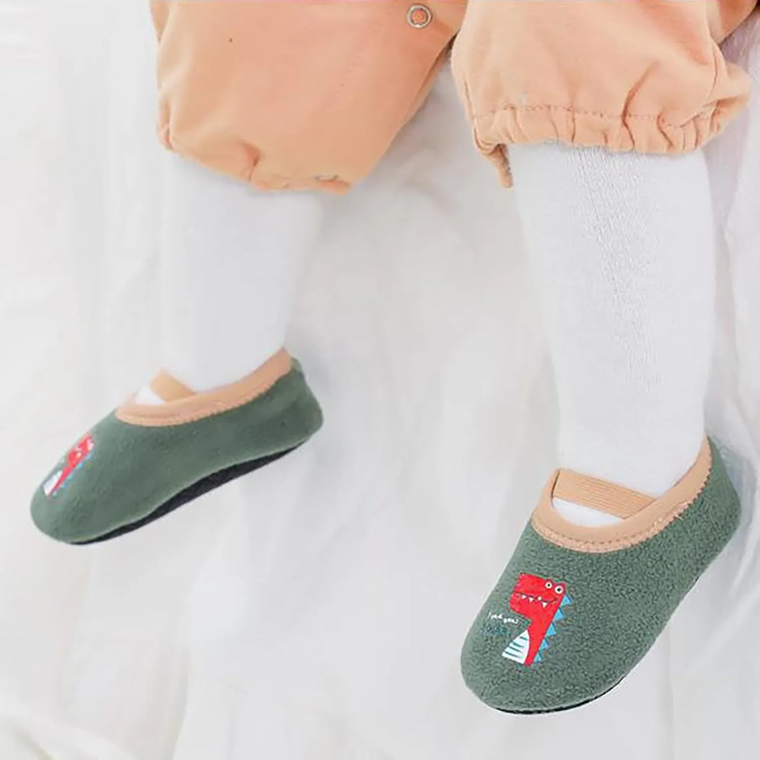 Winter Infant Toddler Shoes Boys Girls Baby Shoes Soft Sole Slip On Shoes Cute Animal Decoration Warm Kids High Tops