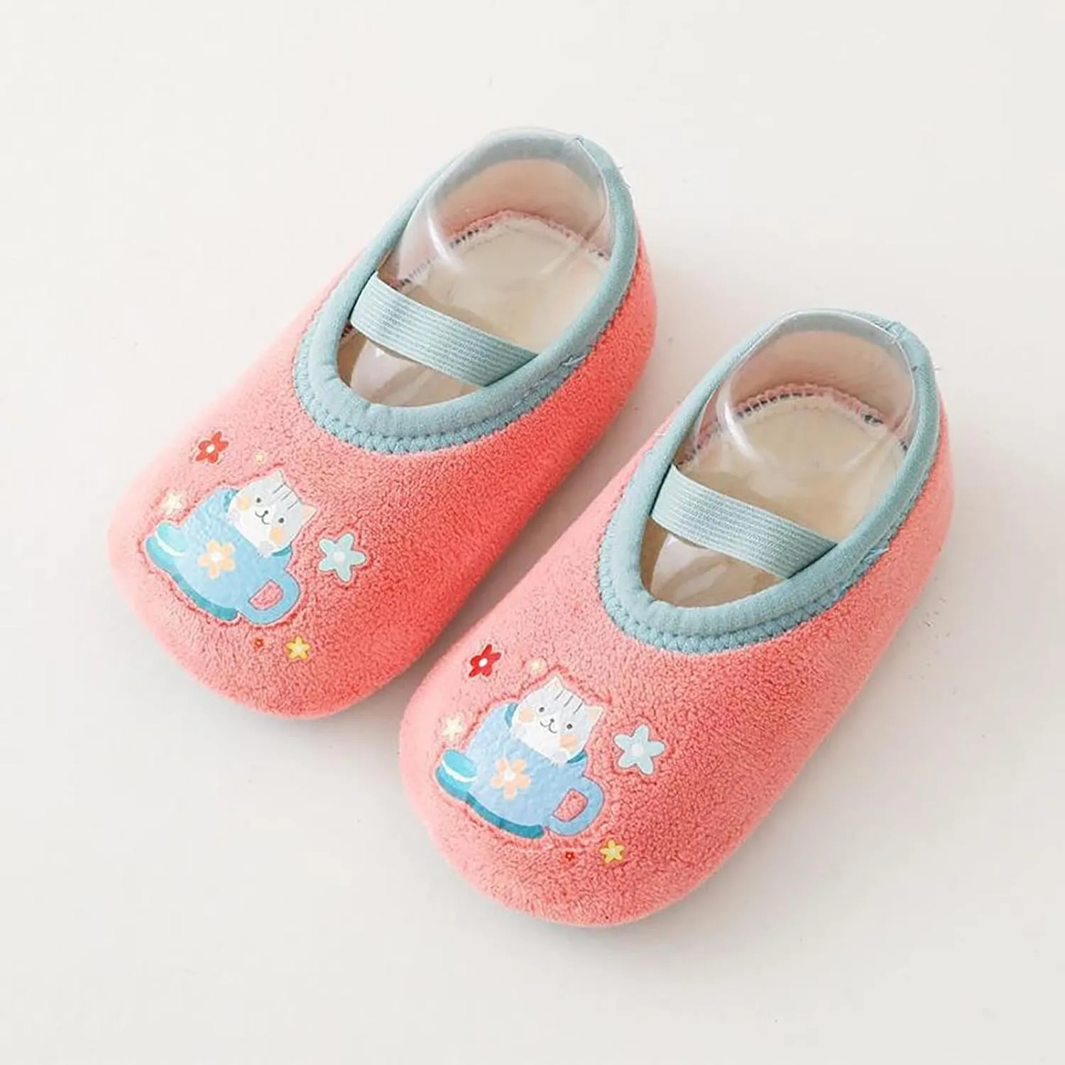 Winter Infant Toddler Shoes Boys Girls Baby Shoes Soft Sole Slip On Shoes Cute Animal Decoration Warm Kids High Tops