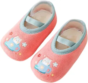Winter Infant Toddler Shoes Boys Girls Baby Shoes Soft Sole Slip On Shoes Cute Animal Decoration Warm Kids High Tops