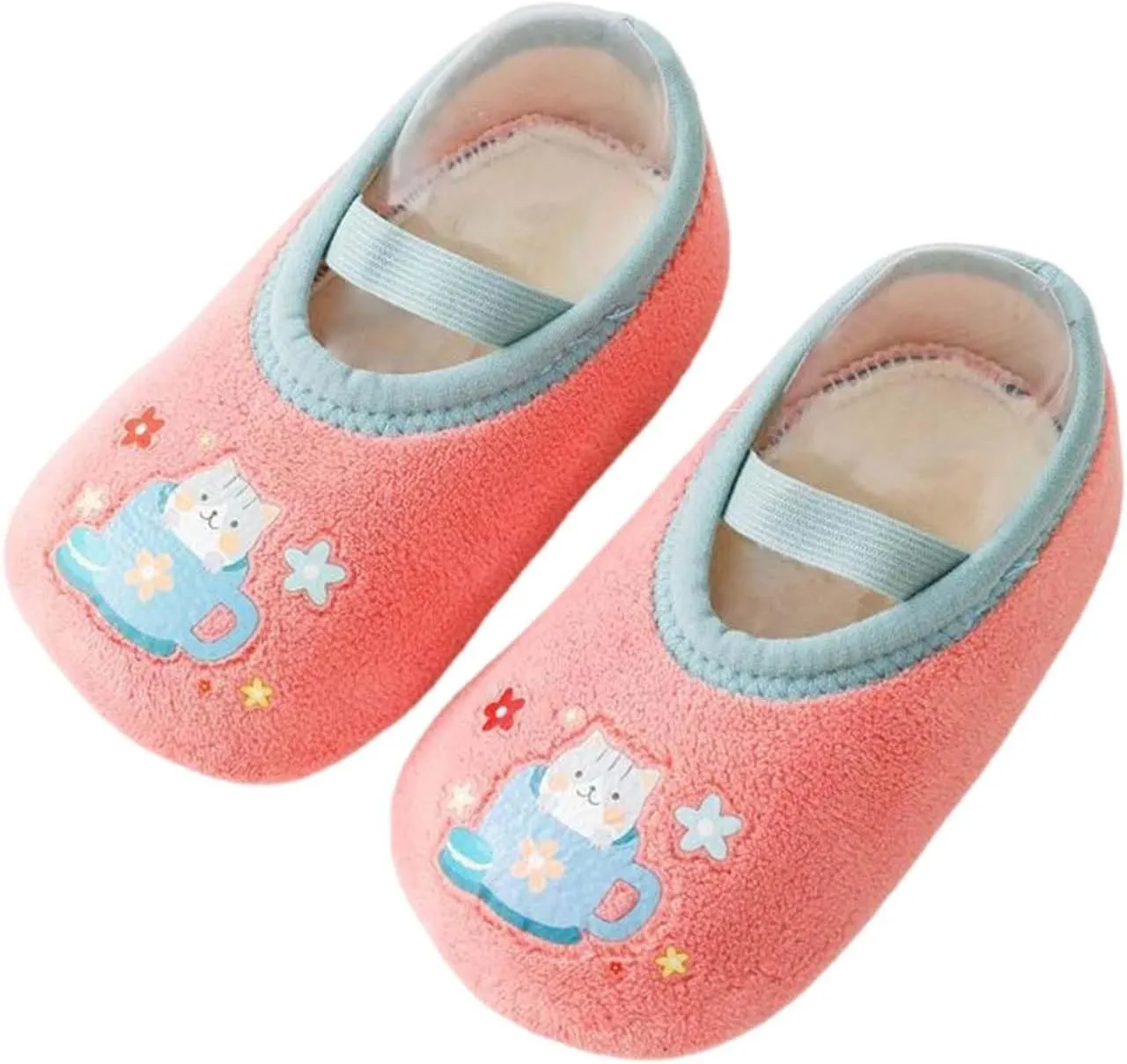 Winter Infant Toddler Shoes Boys Girls Baby Shoes Soft Sole Slip On Shoes Cute Animal Decoration Warm Kids High Tops
