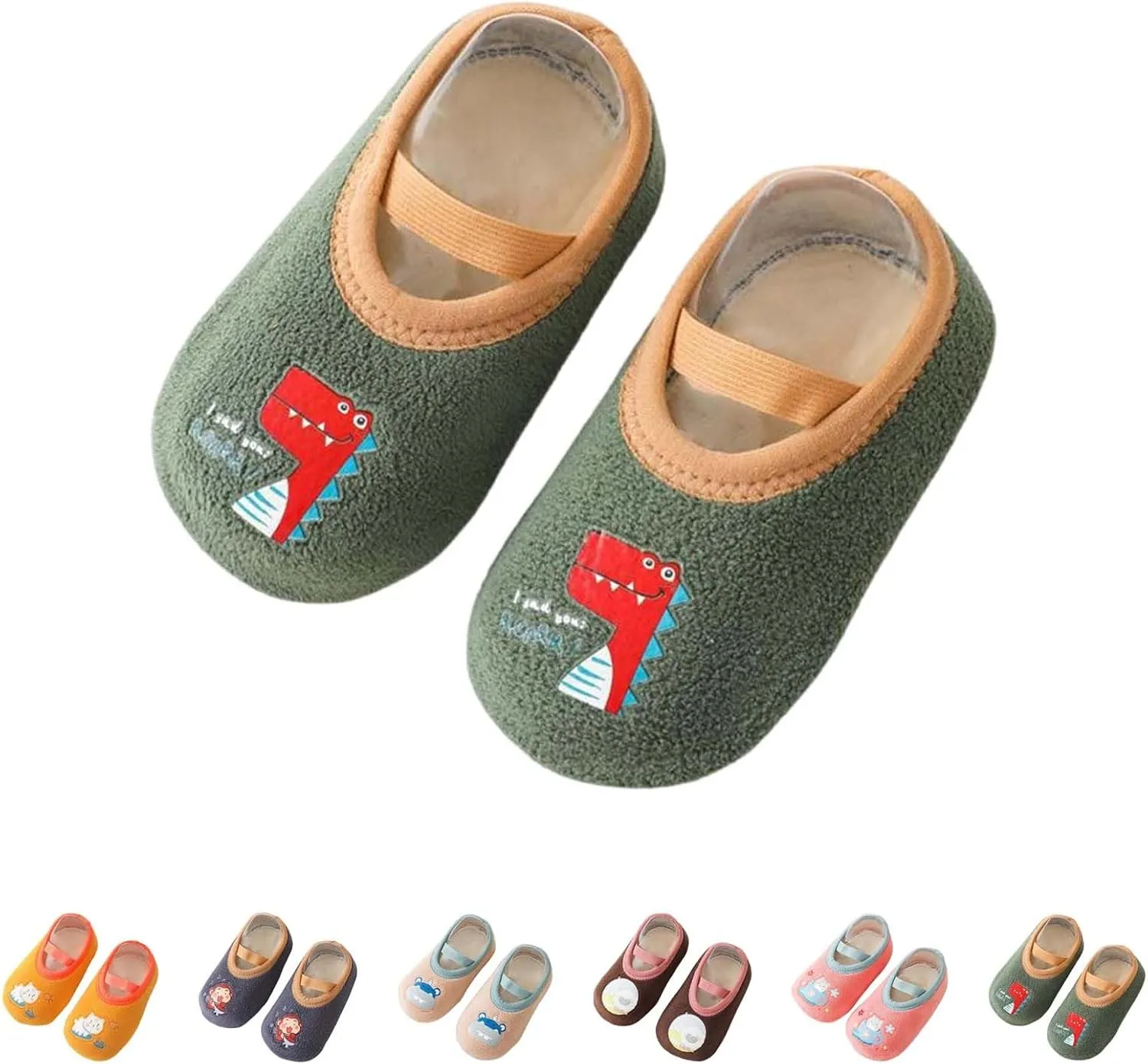 Winter Infant Toddler Shoes Boys Girls Baby Shoes Soft Sole Slip On Shoes Cute Animal Decoration Warm Kids High Tops