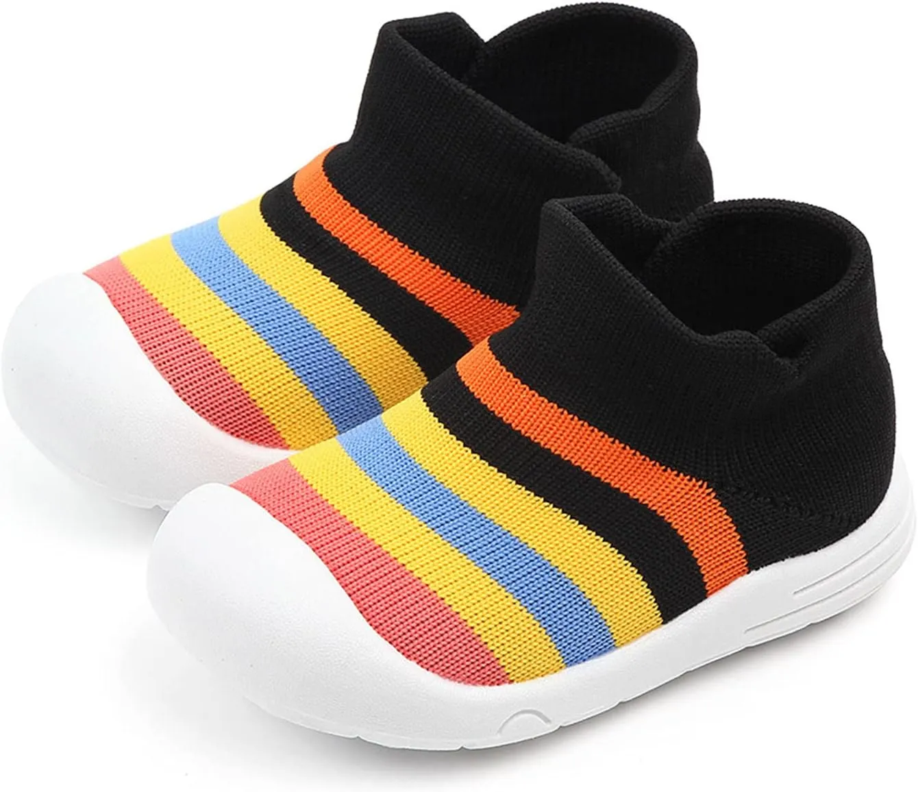 Winter Shoes Toddler Boy Shoes Girls Sole Slipper Socks Shoes Rubber Soft Boys Baby High Top Sneakers for Kids