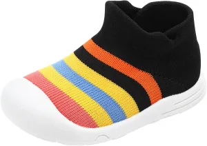 Winter Shoes Toddler Boy Shoes Girls Sole Slipper Socks Shoes Rubber Soft Boys Baby High Top Sneakers for Kids