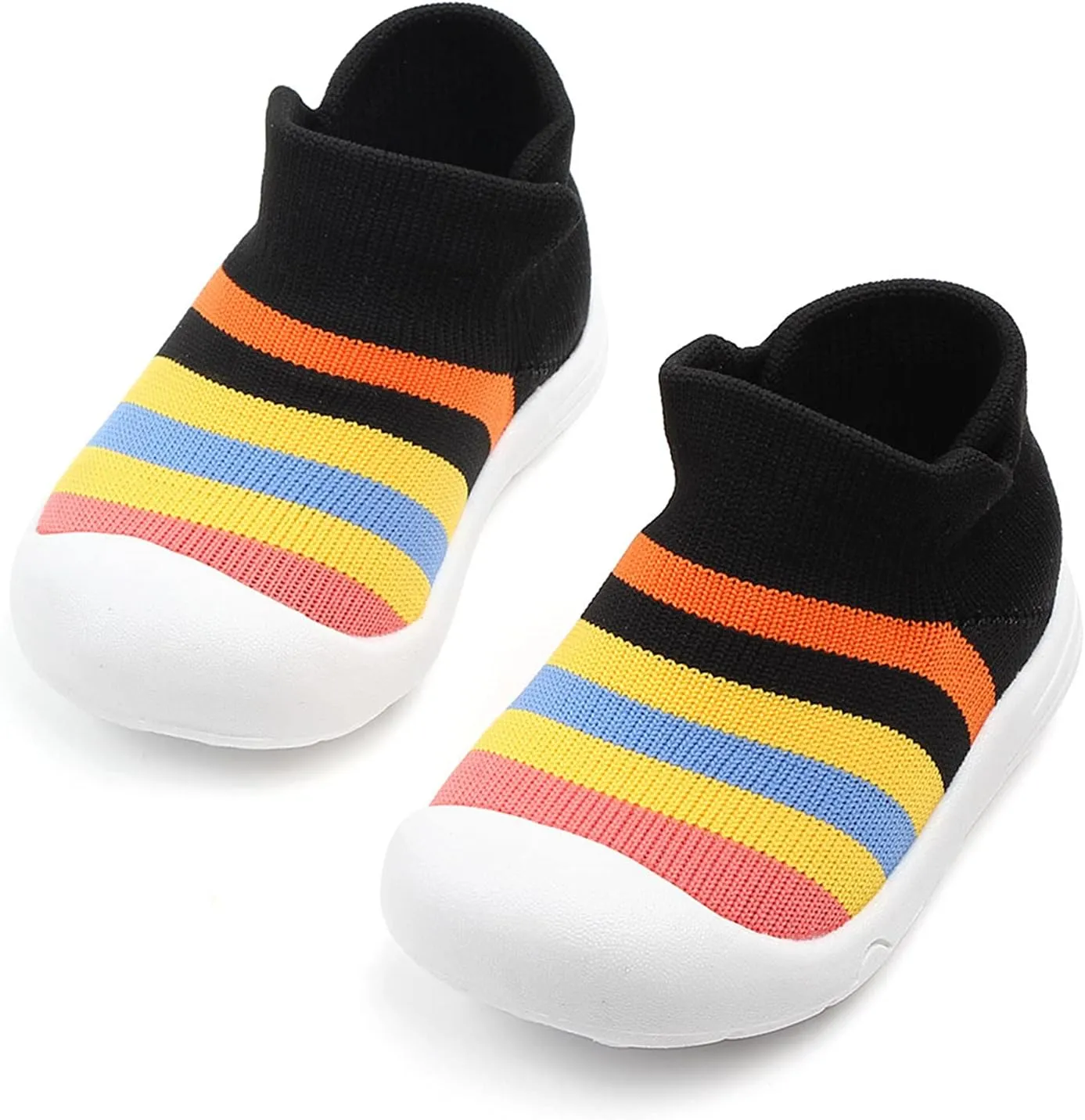 Winter Shoes Toddler Boy Shoes Girls Sole Slipper Socks Shoes Rubber Soft Boys Baby High Top Sneakers for Kids
