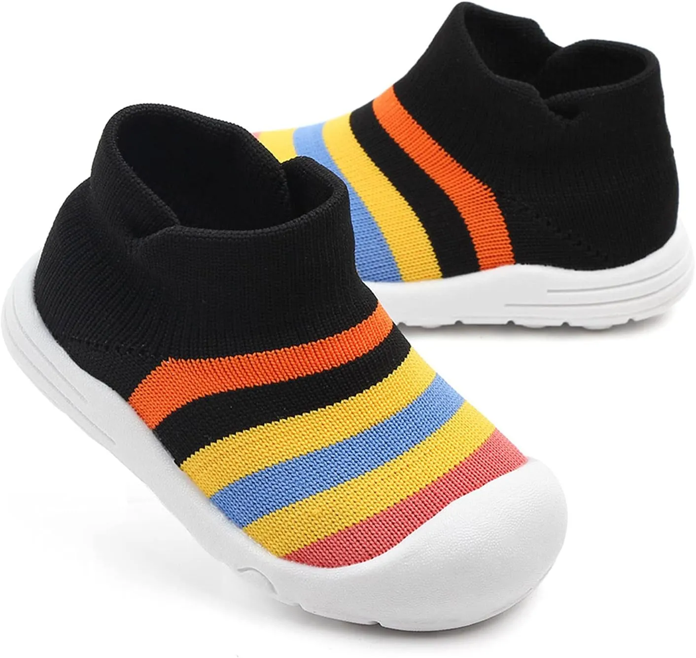 Winter Shoes Toddler Boy Shoes Girls Sole Slipper Socks Shoes Rubber Soft Boys Baby High Top Sneakers for Kids