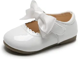 YIBLBOX Girl's Shoes Ballet Flats Ballerina Mary Jane Princess Wedding Dress Shoes with Bow for Daily