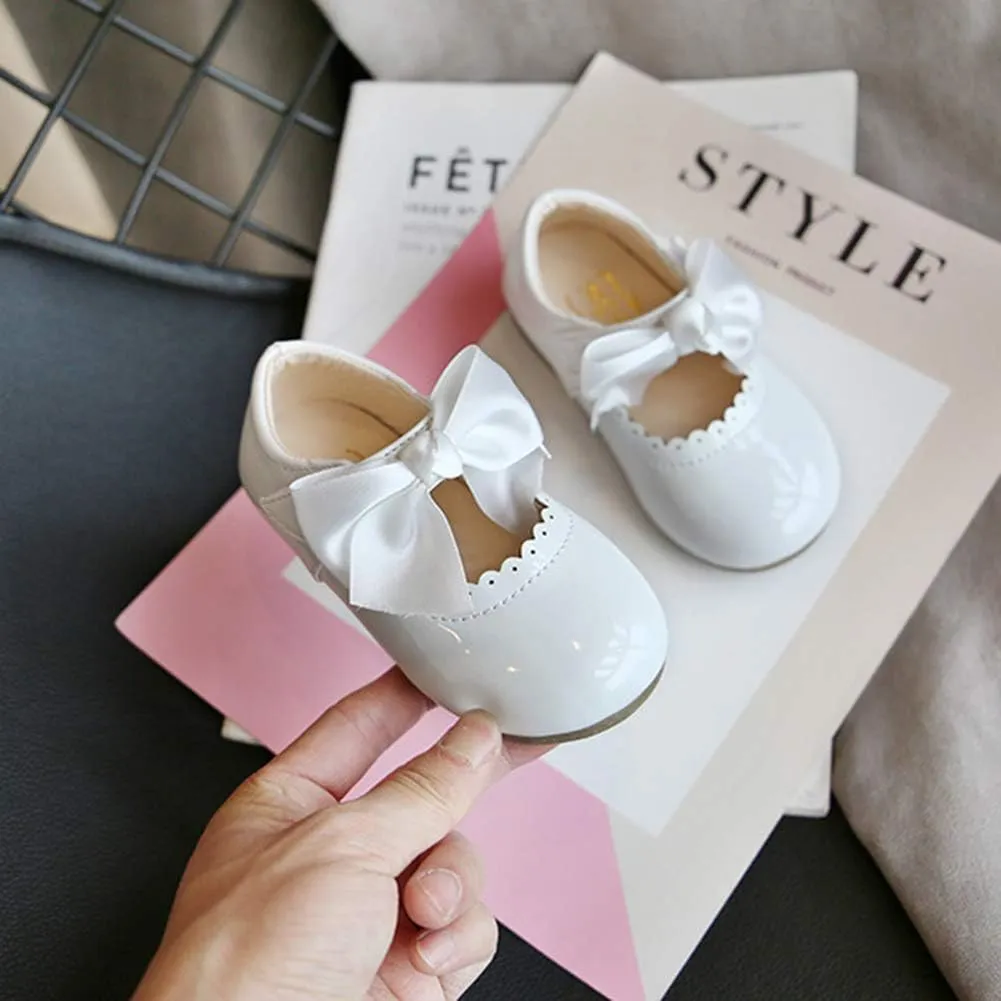 YIBLBOX Girl's Shoes Ballet Flats Ballerina Mary Jane Princess Wedding Dress Shoes with Bow for Daily