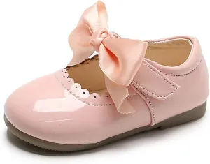 YIBLBOX Girl's Shoes Ballet Flats Ballerina Mary Jane Princess Wedding Dress Shoes with Bow for Daily