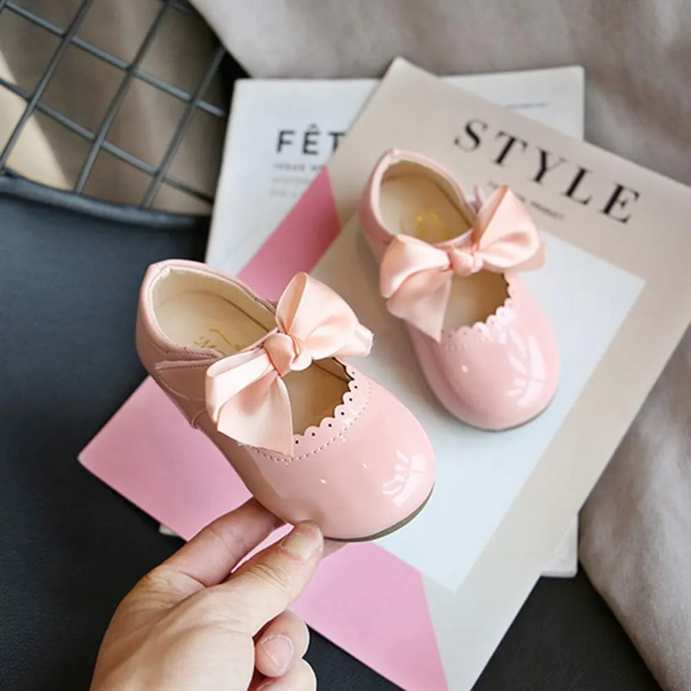 YIBLBOX Girl's Shoes Ballet Flats Ballerina Mary Jane Princess Wedding Dress Shoes with Bow for Daily